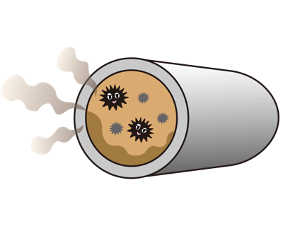 グリーストラップが汚いと配管が詰まります